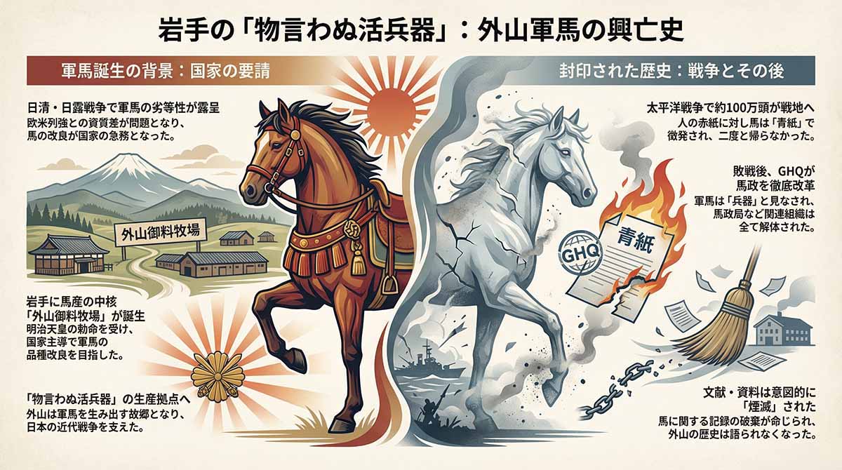 外山牧場と言われの歴史 第2次開拓期 図解