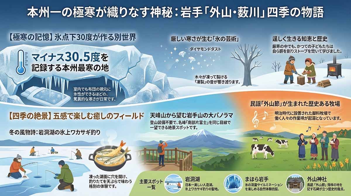 外山牧場と薮川地区の自然