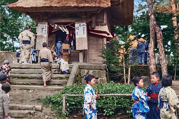 外山神社のお祭り　昭和9年8月17日