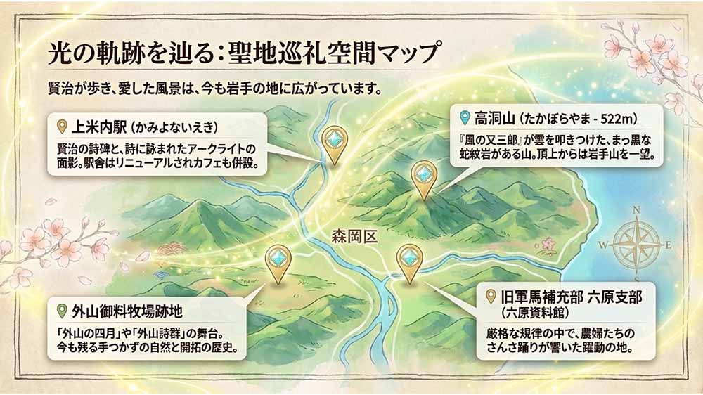 宮沢賢治と外山牧場　スライド