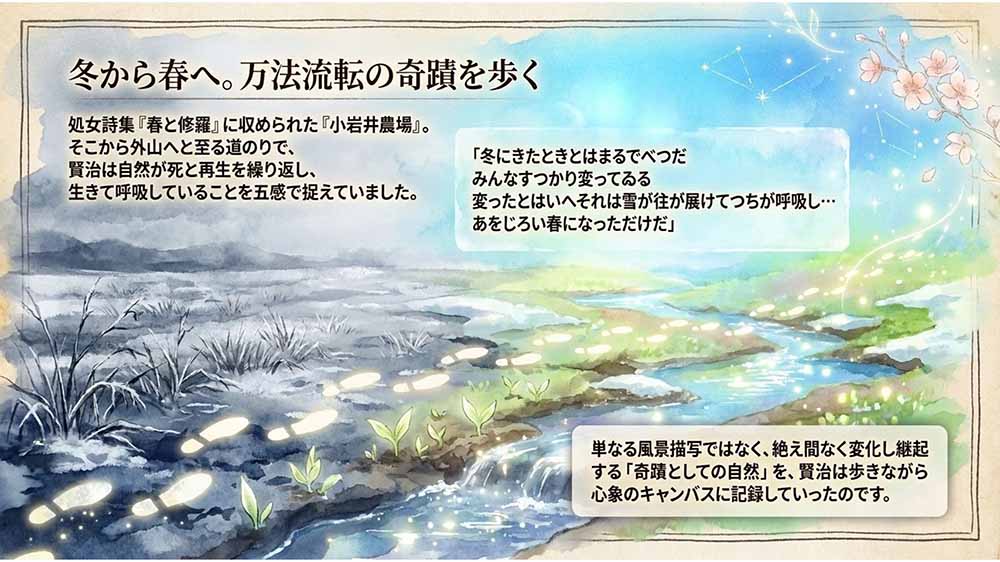 宮沢賢治と外山牧場　スライド